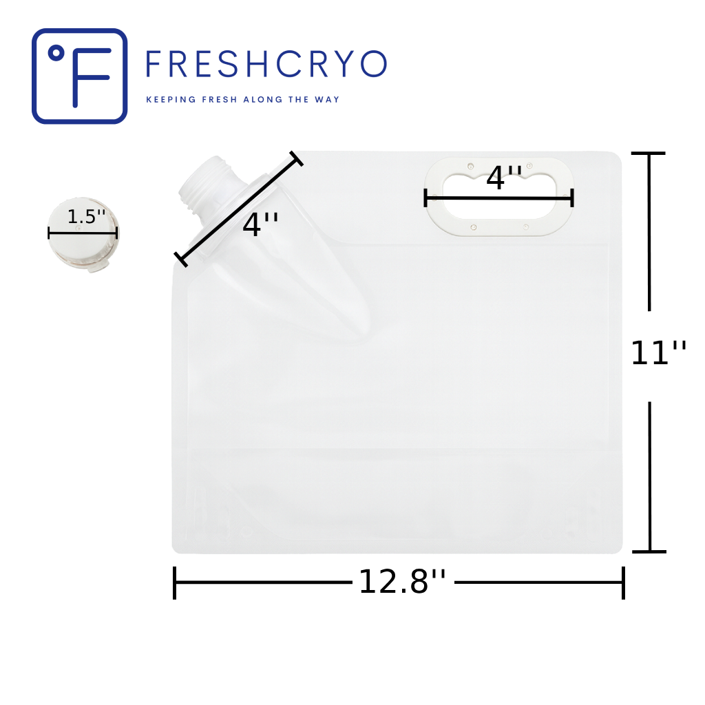 1 Gallon Collapsible Water Container Bag, Clear