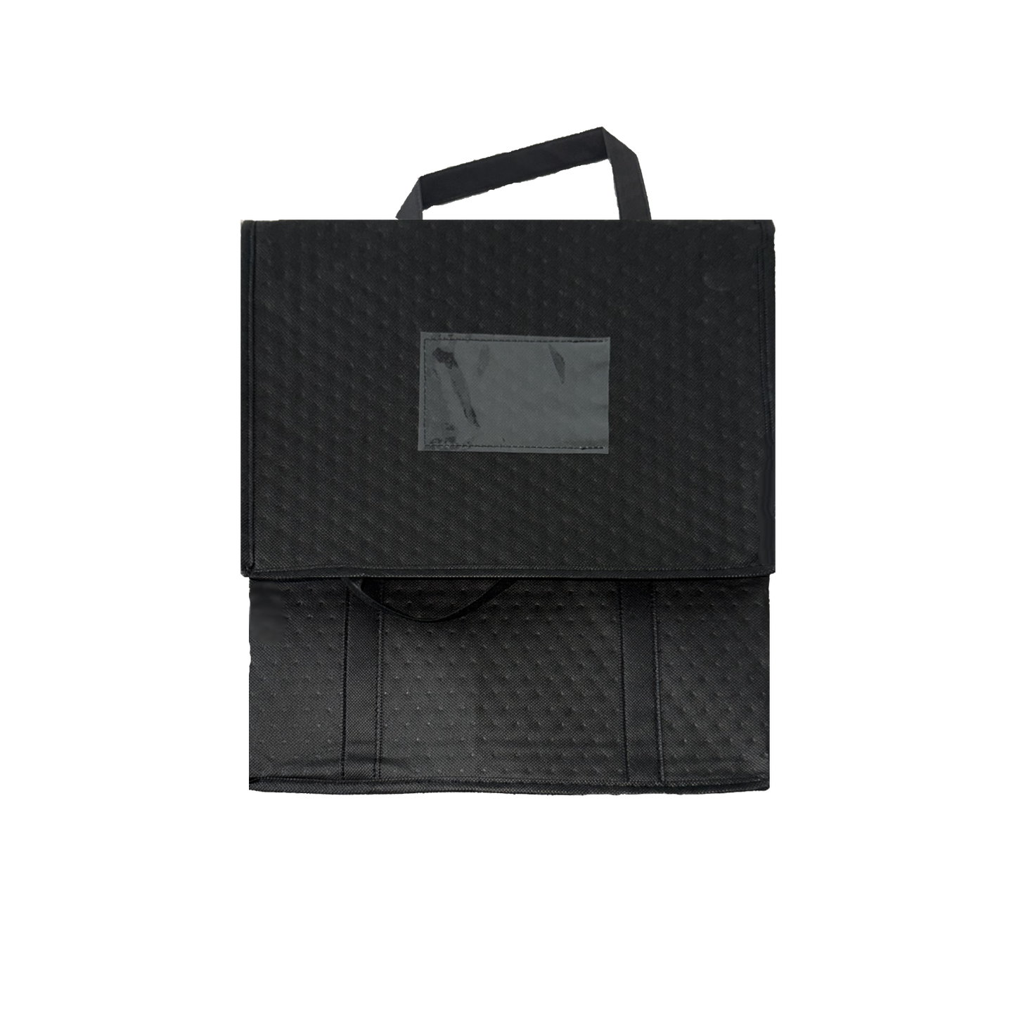 Insulated Food Delivery Bag -  Thermal Carrier with Handle | Black Large 100 Pcs Wholesale